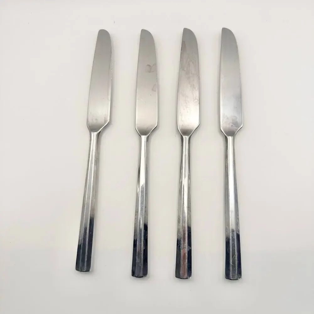 Stanley Roberts Korea SRBYOR Set of 4 French Solid Knives Replacement Flatware